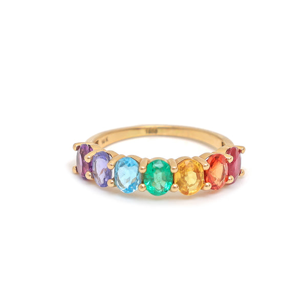 Rainbow Gemstone Ring
