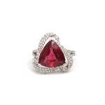 Rubillite Diamond Ring