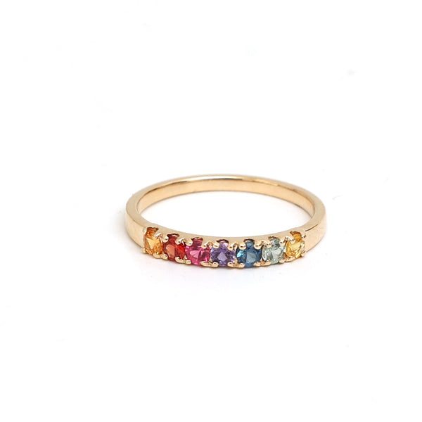 Rainbow Sapphire Ring