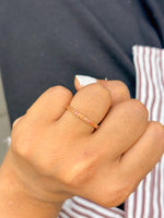 Orange Sapphire Ring