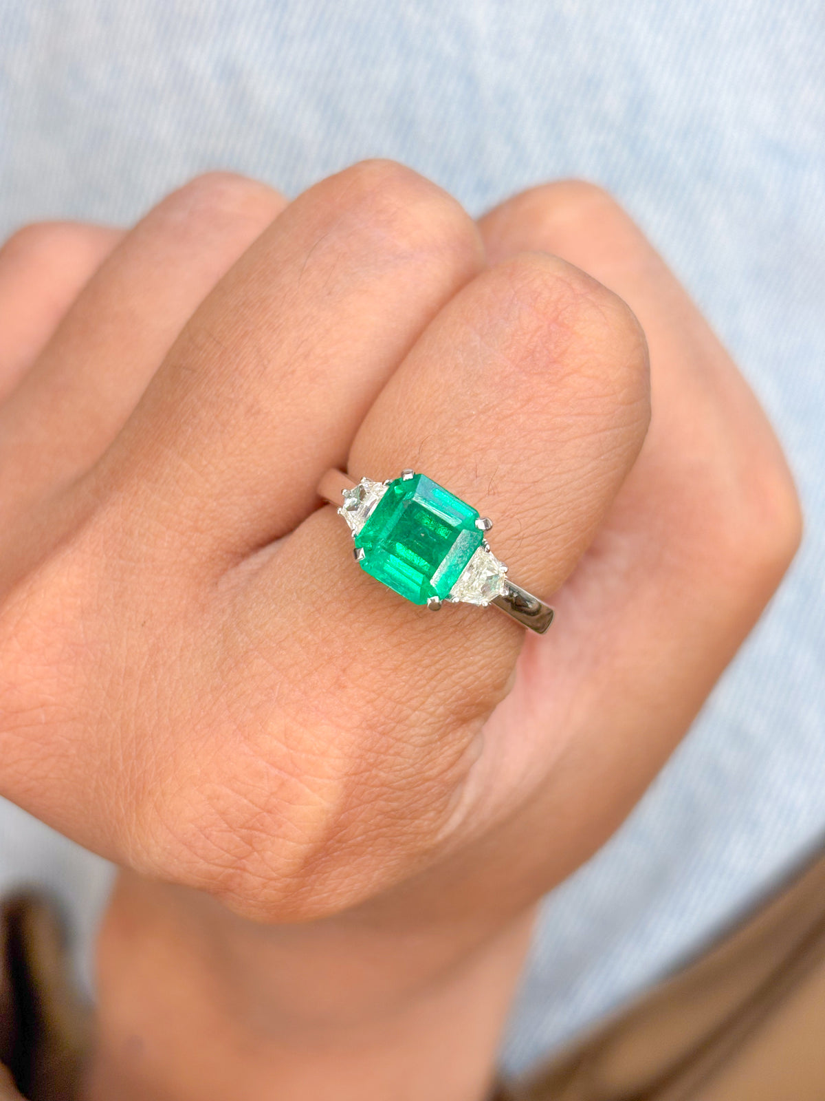 Emerald Diamond Ring
