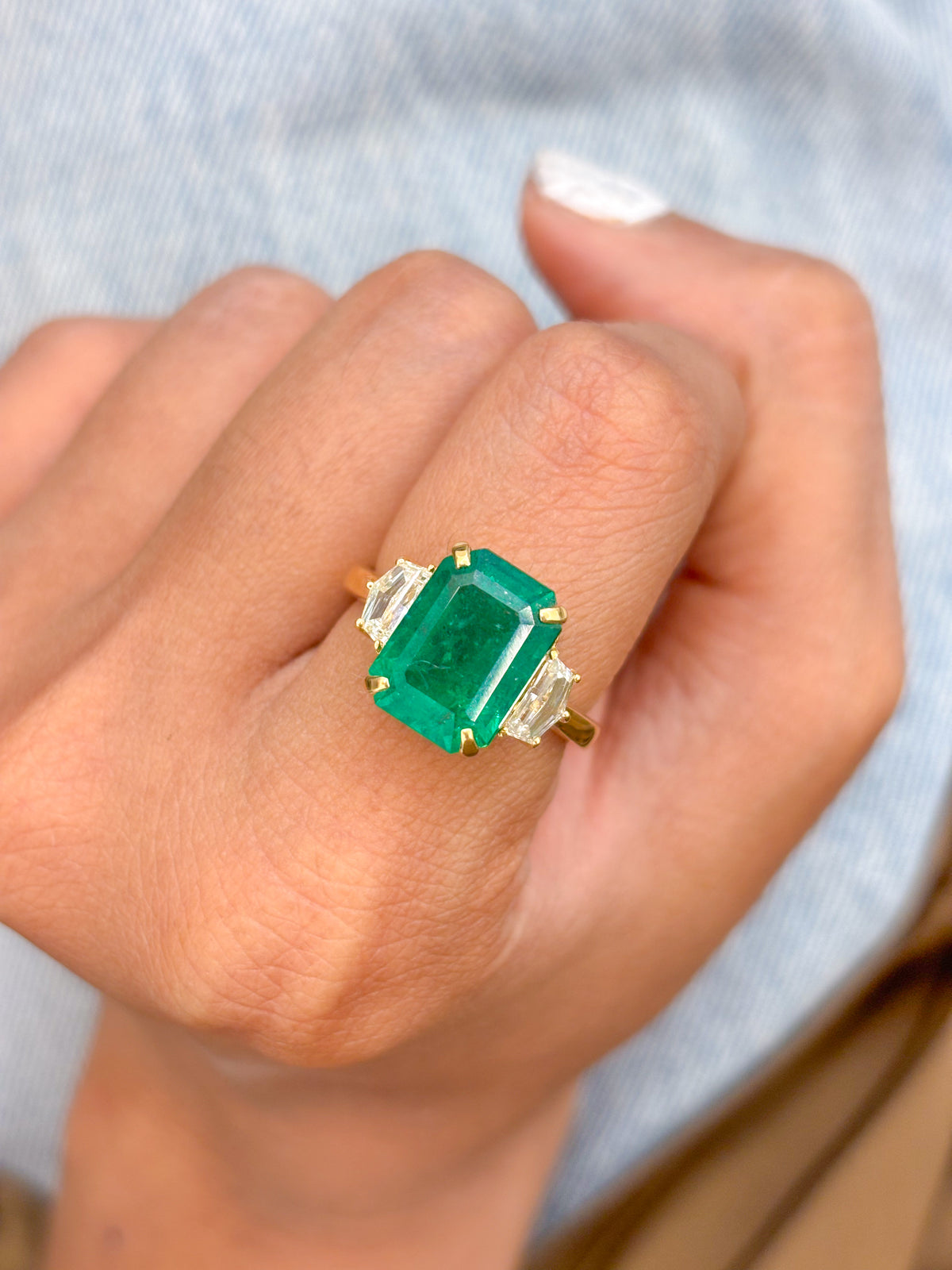 Emerald Diamond Ring