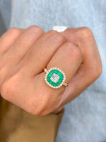 Emerald Diamond Ring