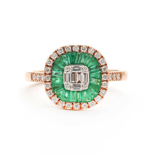 Emerald Diamond Ring