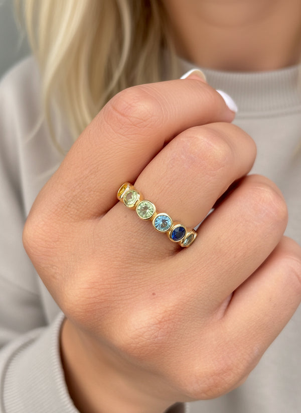 Rainbow Sapphire Ring