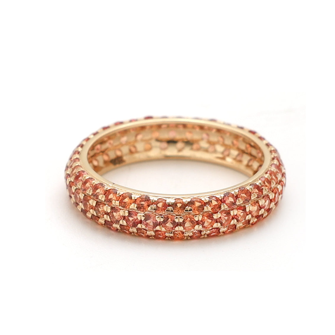 Orange Sapphire Ring