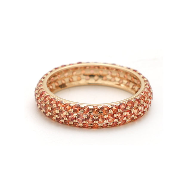 Orange Sapphire Ring