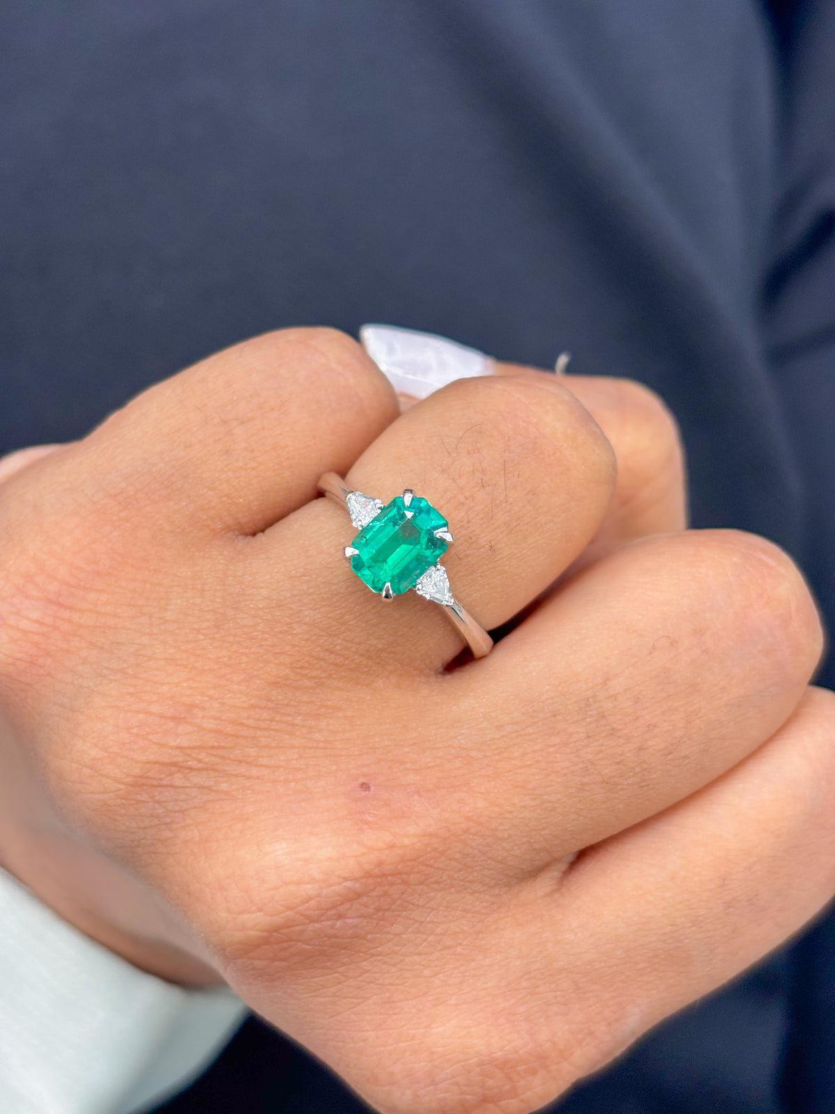 Emerald Diamond Ring