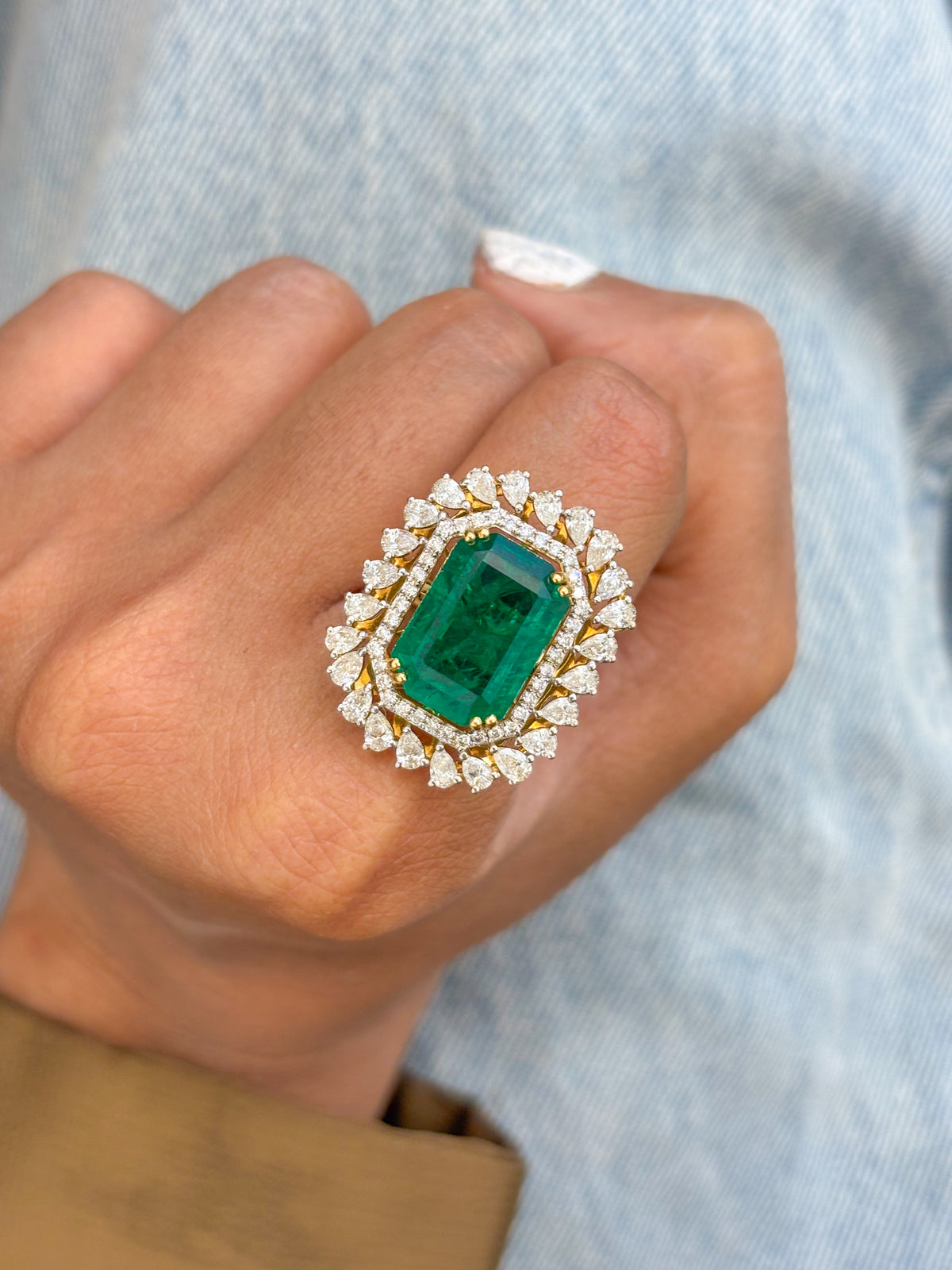 Emerald Diamond Ring