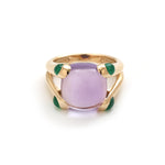 Amethyst Emerald Ring