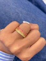 Orange Sapphire Ring