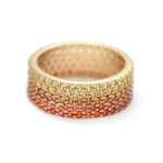 Orange Sapphire Ring