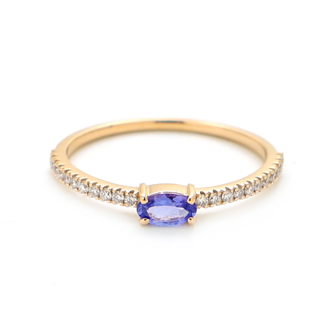 Tanzanite Diamond Ring