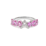 Pink Sapphire Diamond Ring