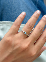 Aquamarine Diamond Ring