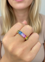 Rainbow Sapphire Ring