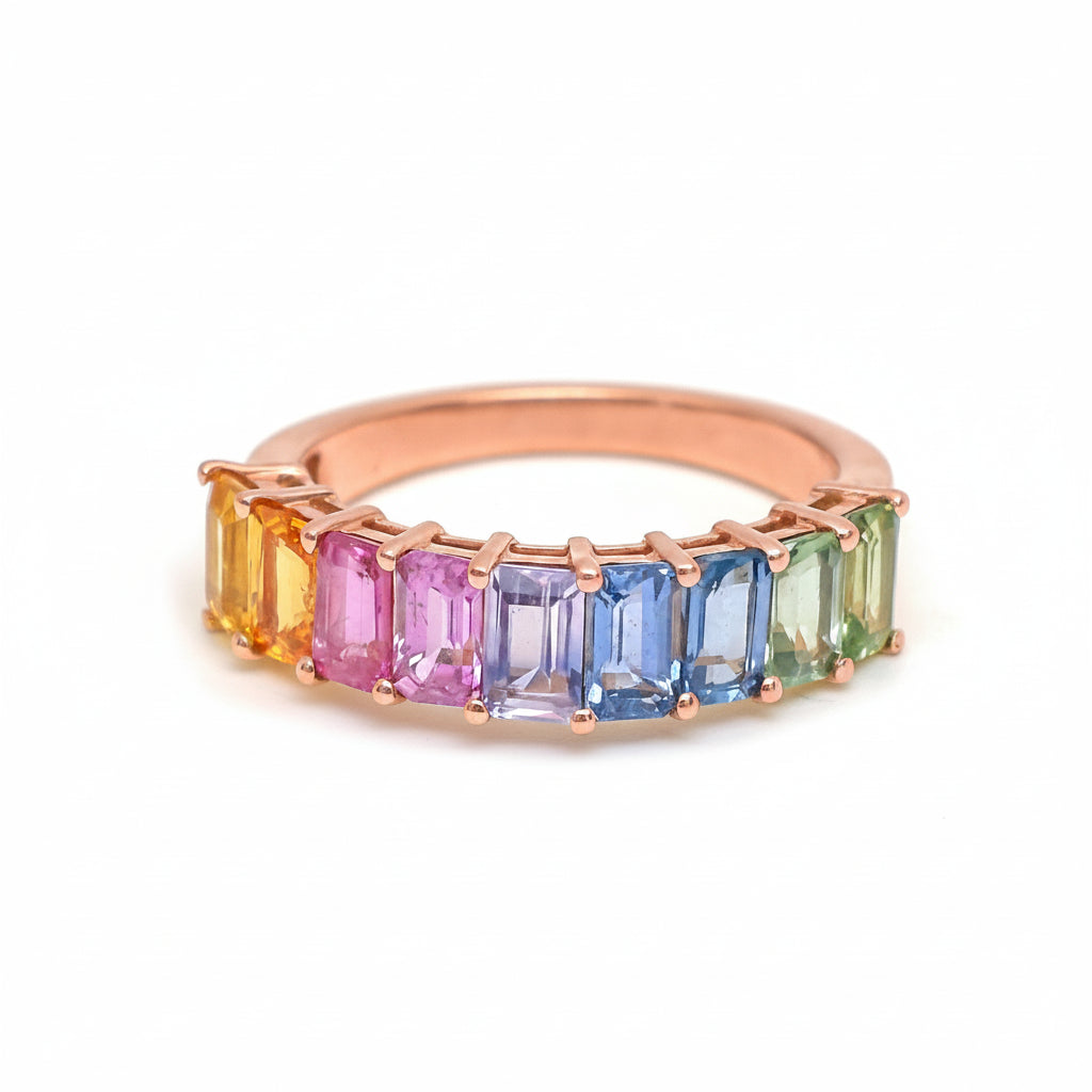 Rainbow Sapphire Ring