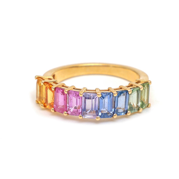 Rainbow Sapphire Ring