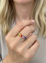 Rainbow Sapphire Ring