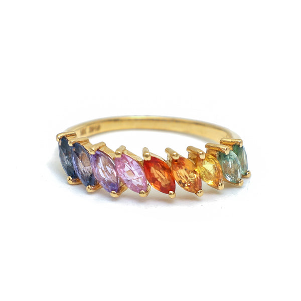 Rainbow Sapphire Ring