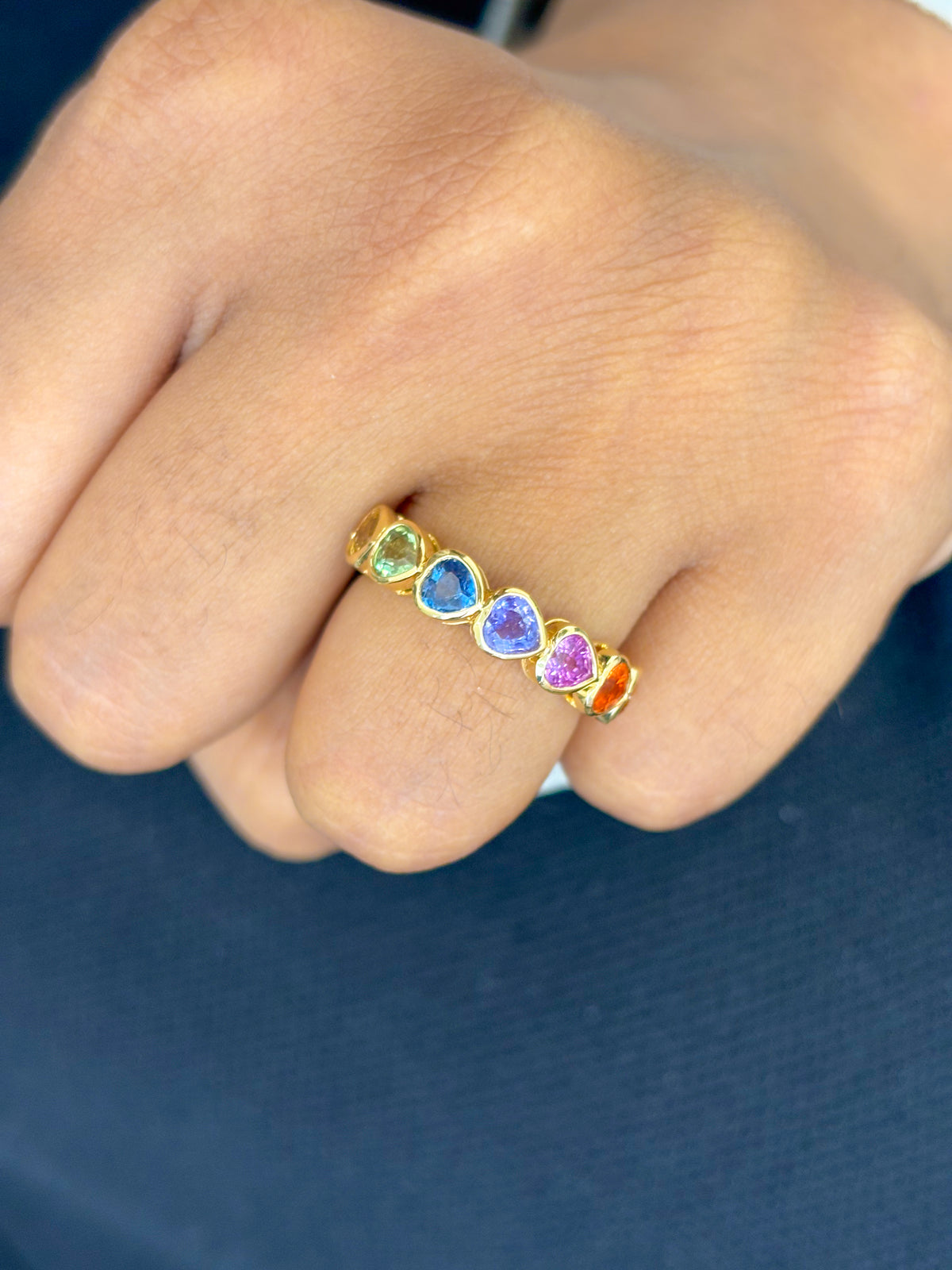 Rainbow Sapphire Ring