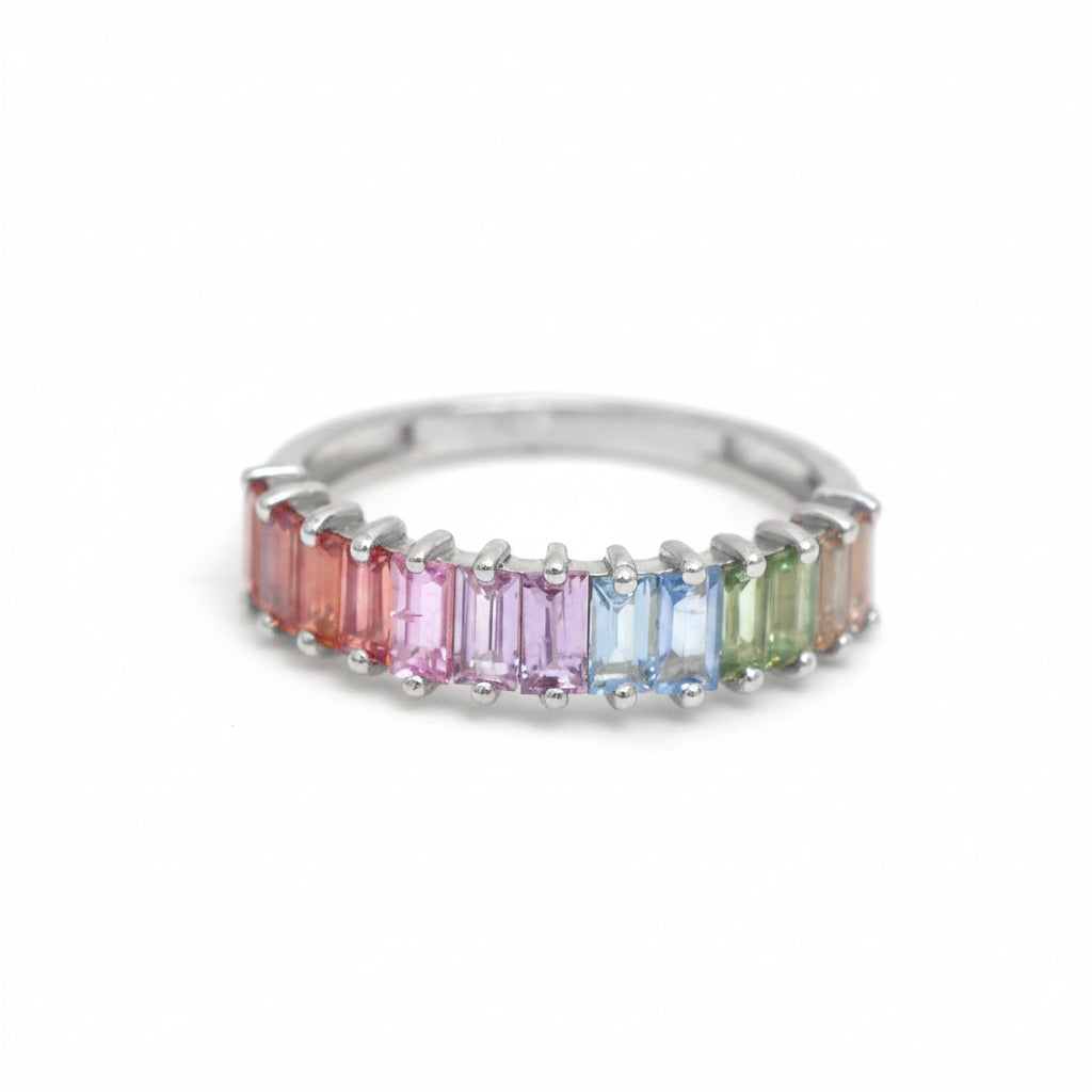 Rainbow Sapphire Ring