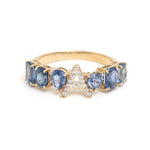 Blue Sapphire Diamond Ring