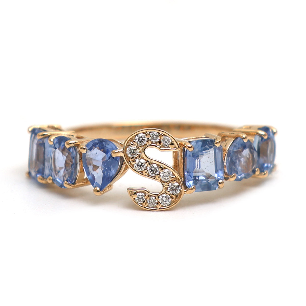 Blue Sapphire Diamond Ring