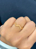 Orange Sapphire Ring
