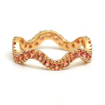 Orange Sapphire Ring