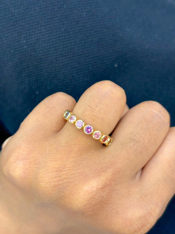 Rainbow Sapphire Ring