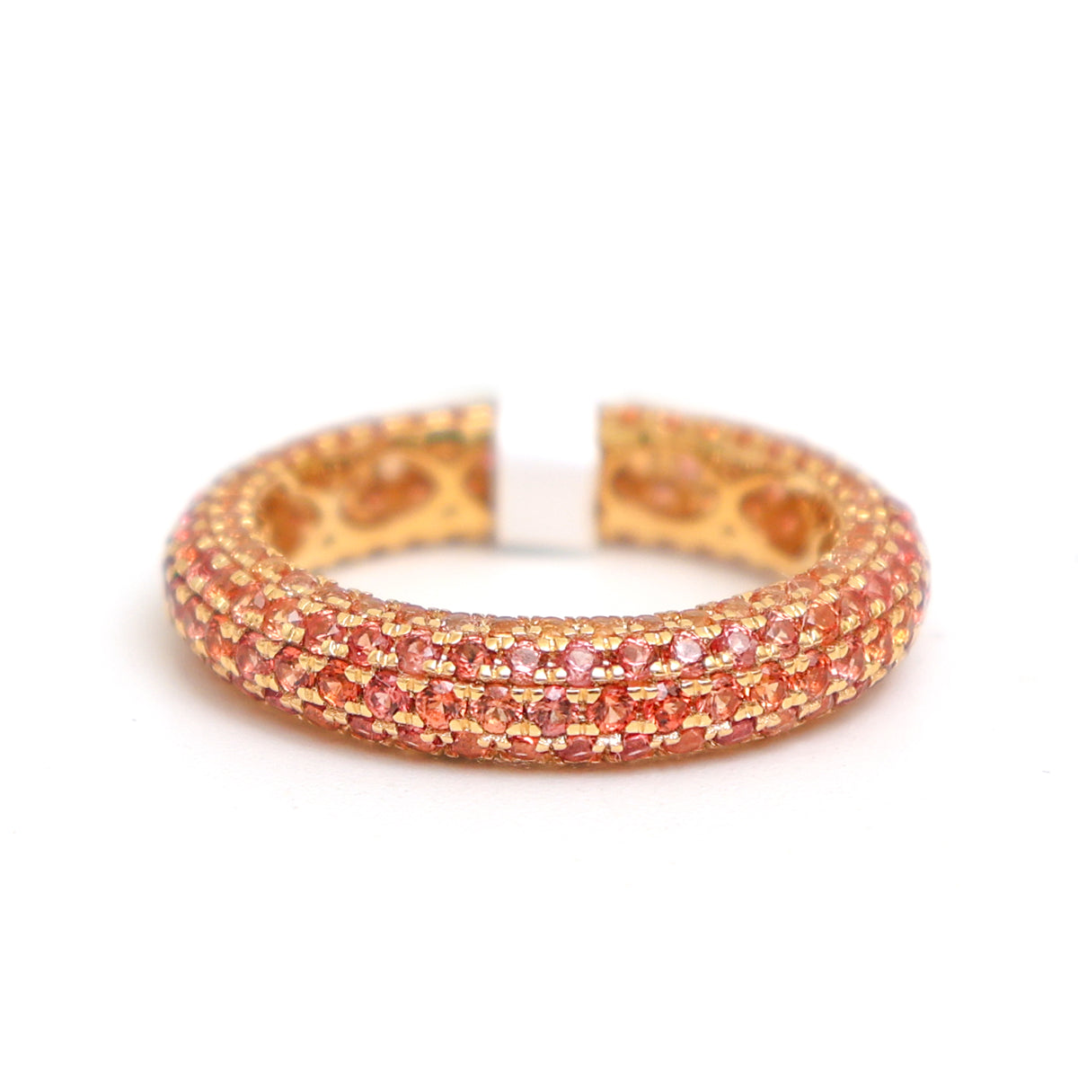 Orange Sapphire Ring