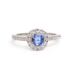 Blue Sapphire Diamond Ring