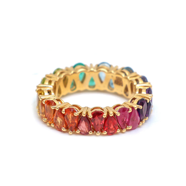 Rainbow Gemstone Ring
