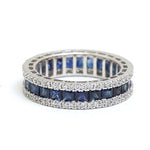 Blue Sapphire Diamond Ring