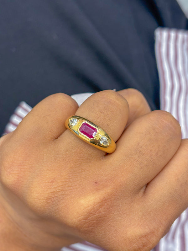 Ruby Diamond Ring