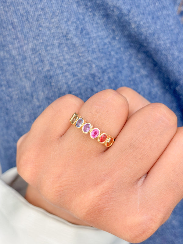Rainbow Sapphire Ring