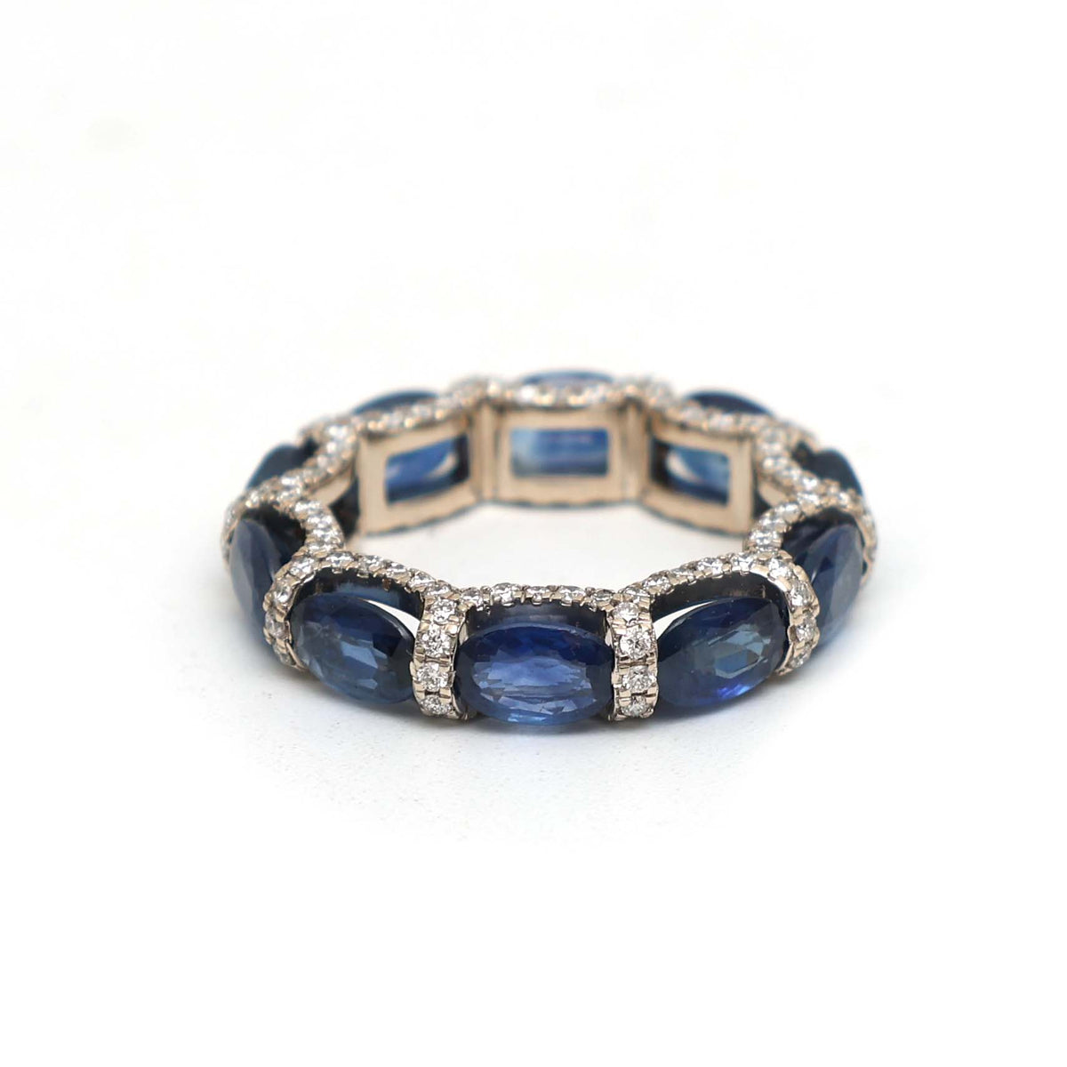 Blue Sapphire Diamond Ring