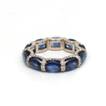 Blue Sapphire Diamond Ring