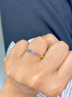 Rainbow Sapphire Ring