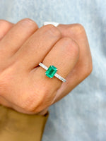 Emerald Diamond Ring