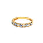 Blue Sapphire Diamond Ring