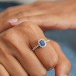 Blue Sapphire Diamond Ring