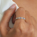 Blue Sapphire Diamond Ring