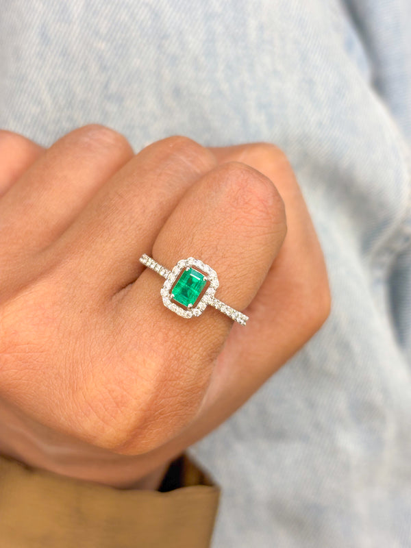 Diamond Emerald Ring