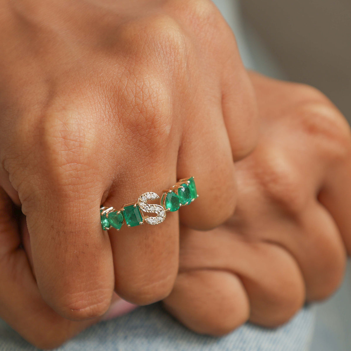 Emerald Diamond Ring