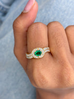 Diamond Emerald Ring