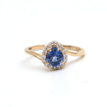 Blue Sapphire Diamond Ring