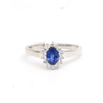 Blue Sapphire Diamond Ring