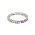 Pink Sapphire Diamond Ring